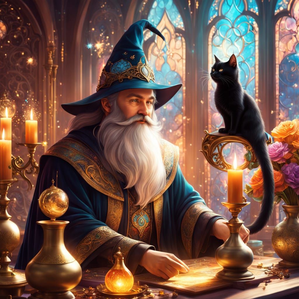 Good Wizard of Light  by @Melanie Rhoades 
