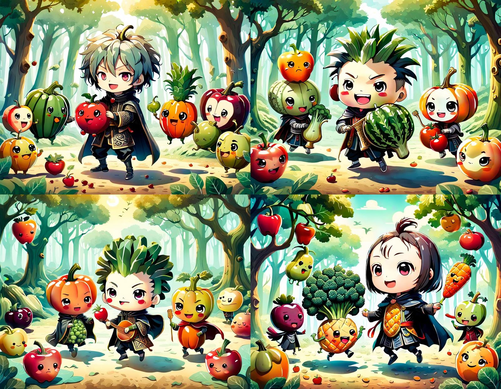 The Chibi Fruit & Vegetable Band featuring Kale- the amazing...