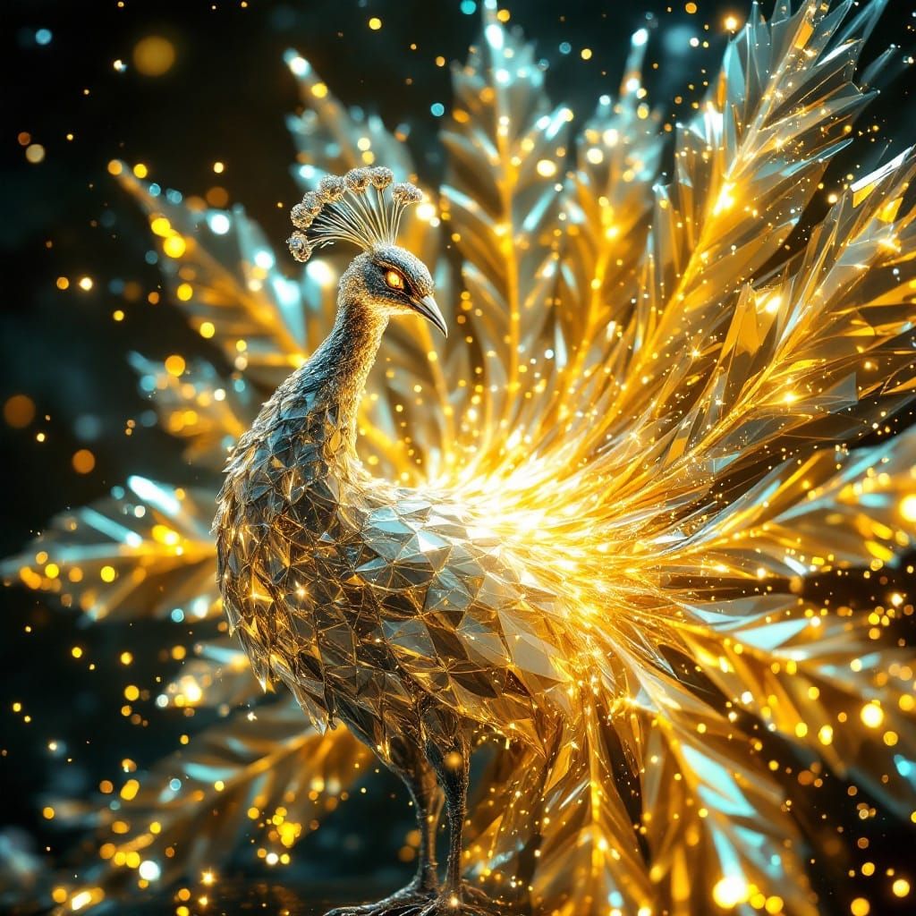 Golden Peacock  by @Soynuts