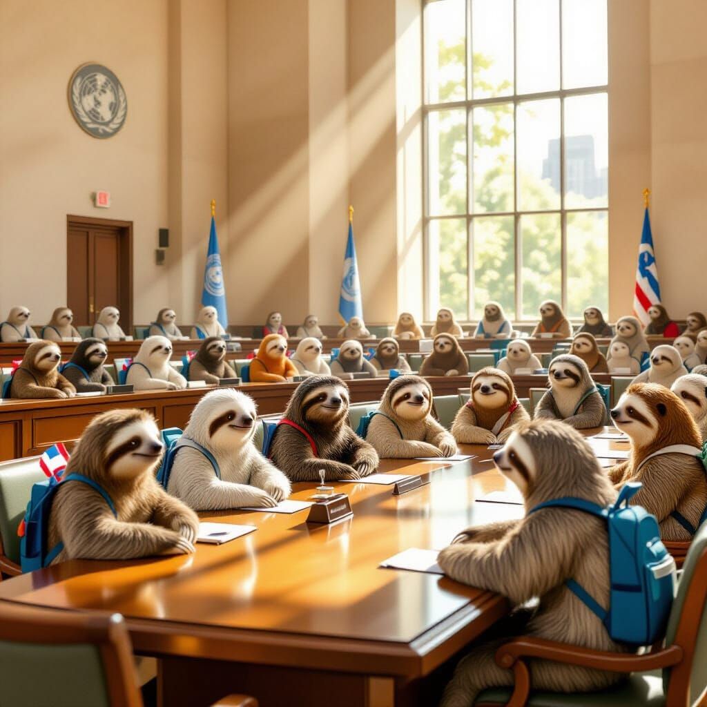 The sloth UN  by @Not MJ