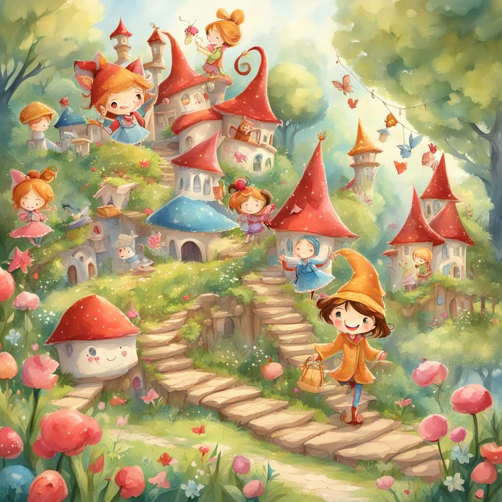 Happy from fairy tale