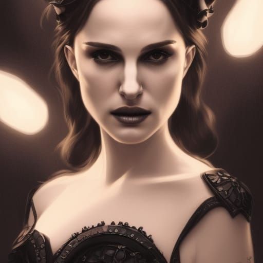Natalie Portman Goth Beauty Princess