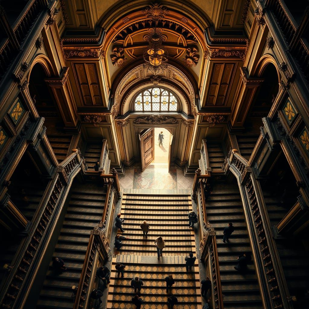 Bird's Eye View - Inside a Church  by @Invi