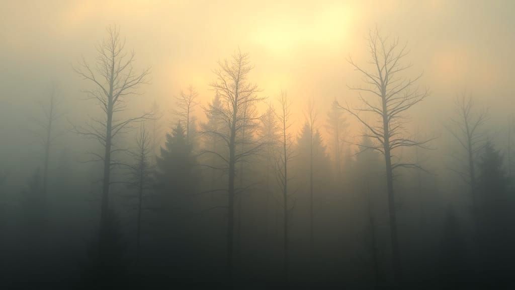 Foggy Forest. 