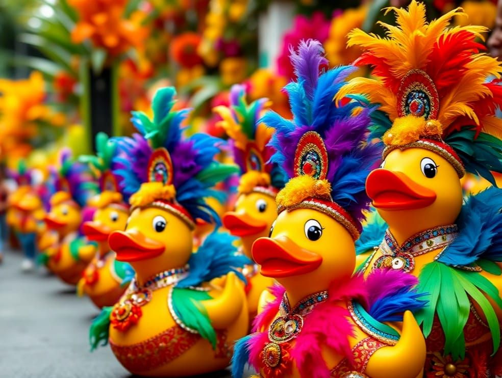 Rubber Duck Parade at Carnival in Rio de Janeiro  by @Thomas-Future