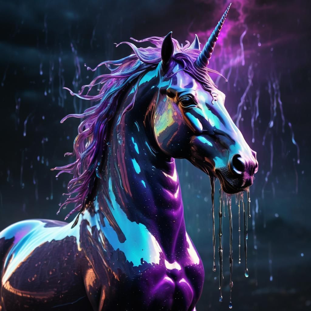 Opalesient rain