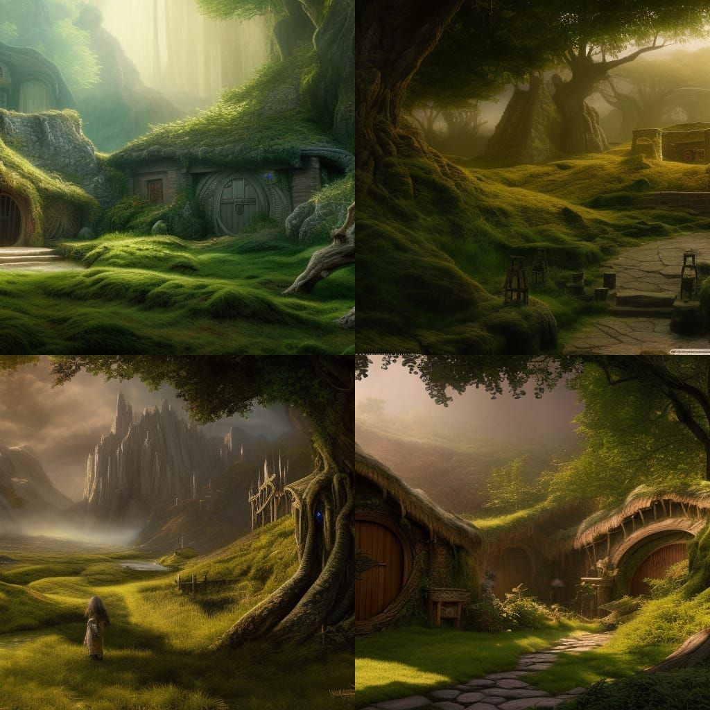 woodland realm in the spirit of bag end in the hobbit