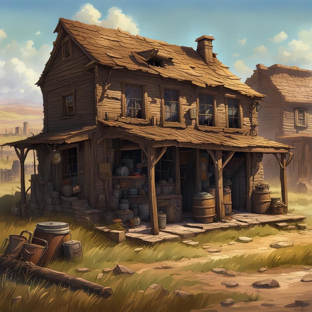 The once bustling trading post was left to the prairie winds at the end of the gold rush.  by @NSArt