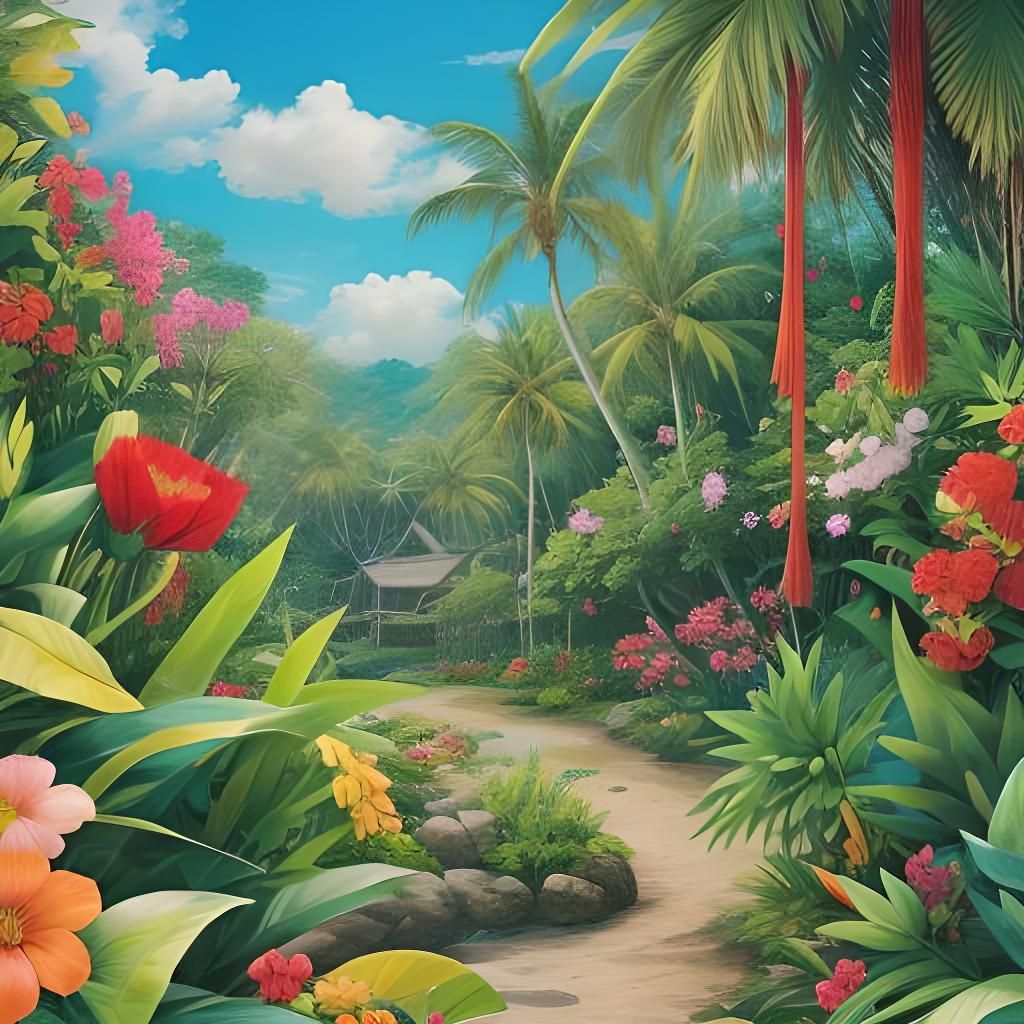 Botanical Emoji Still Life: A Digital Garden