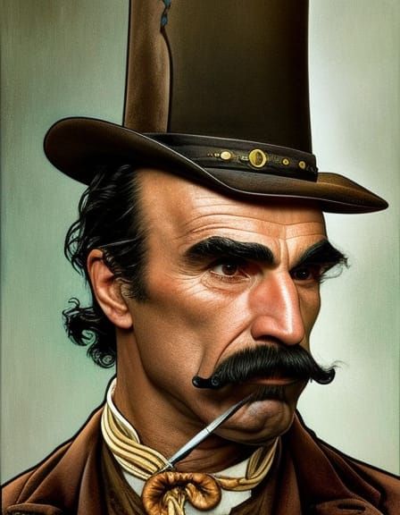 Handlebar Bill the Butcher  by @lawrencelot