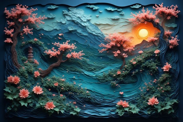 river through the mountains