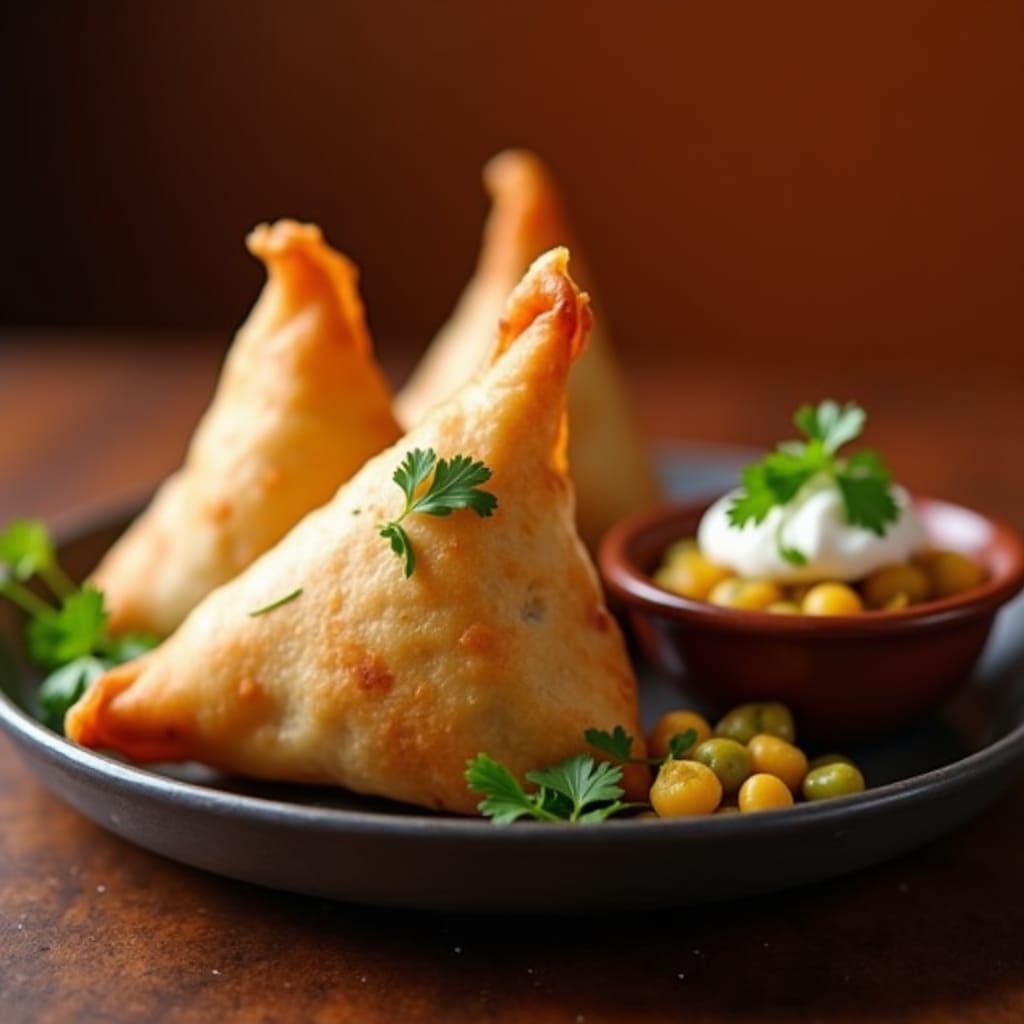 Samosa with sabji