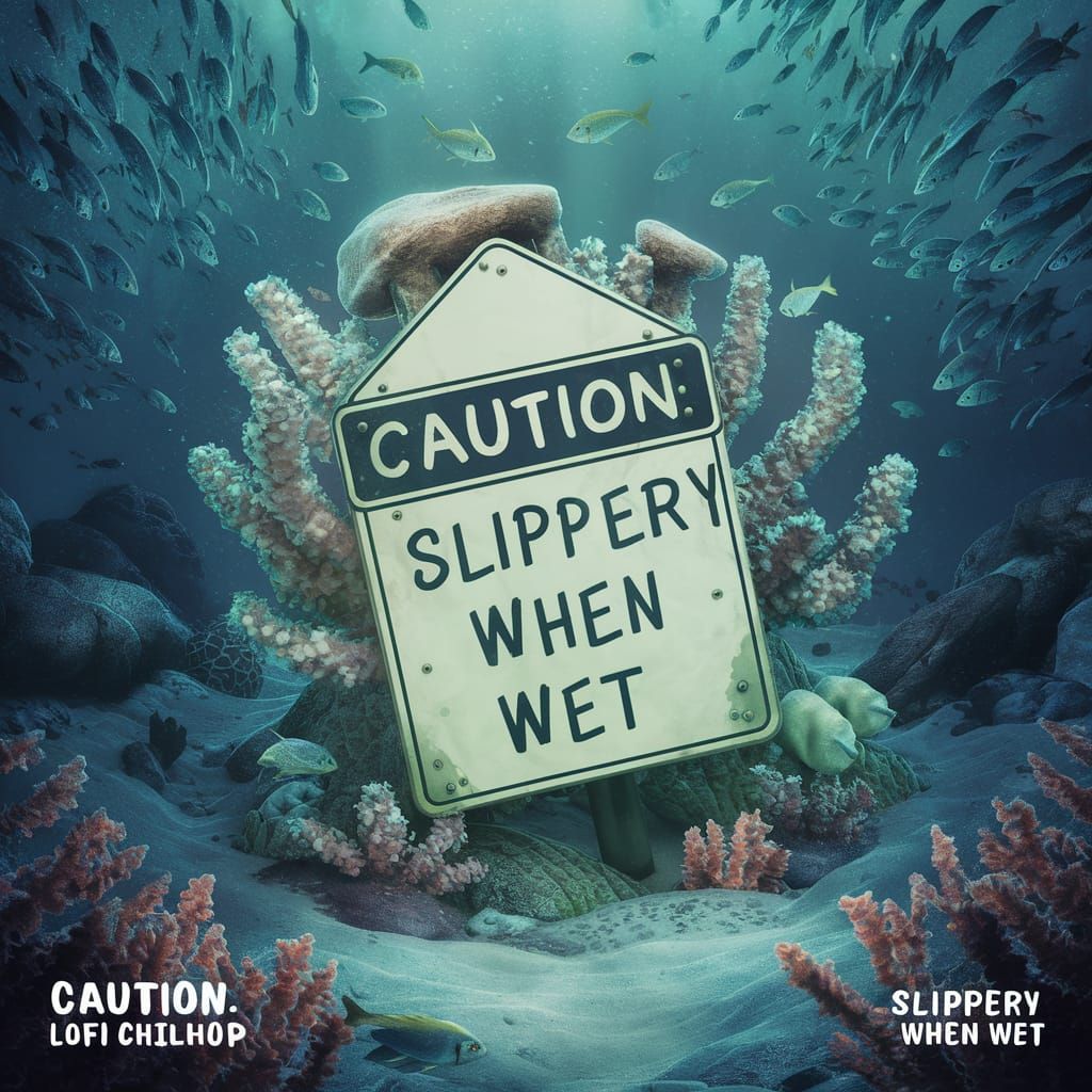 Slipper When Wet by Caution  by @morr5750