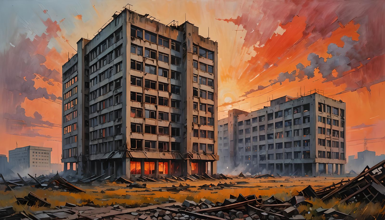 Brutalist Sunset