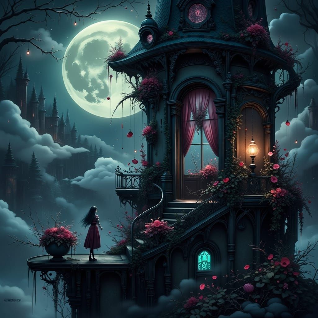 Gothic punk princess tower. 2 likes.   by @Dragonrose9 