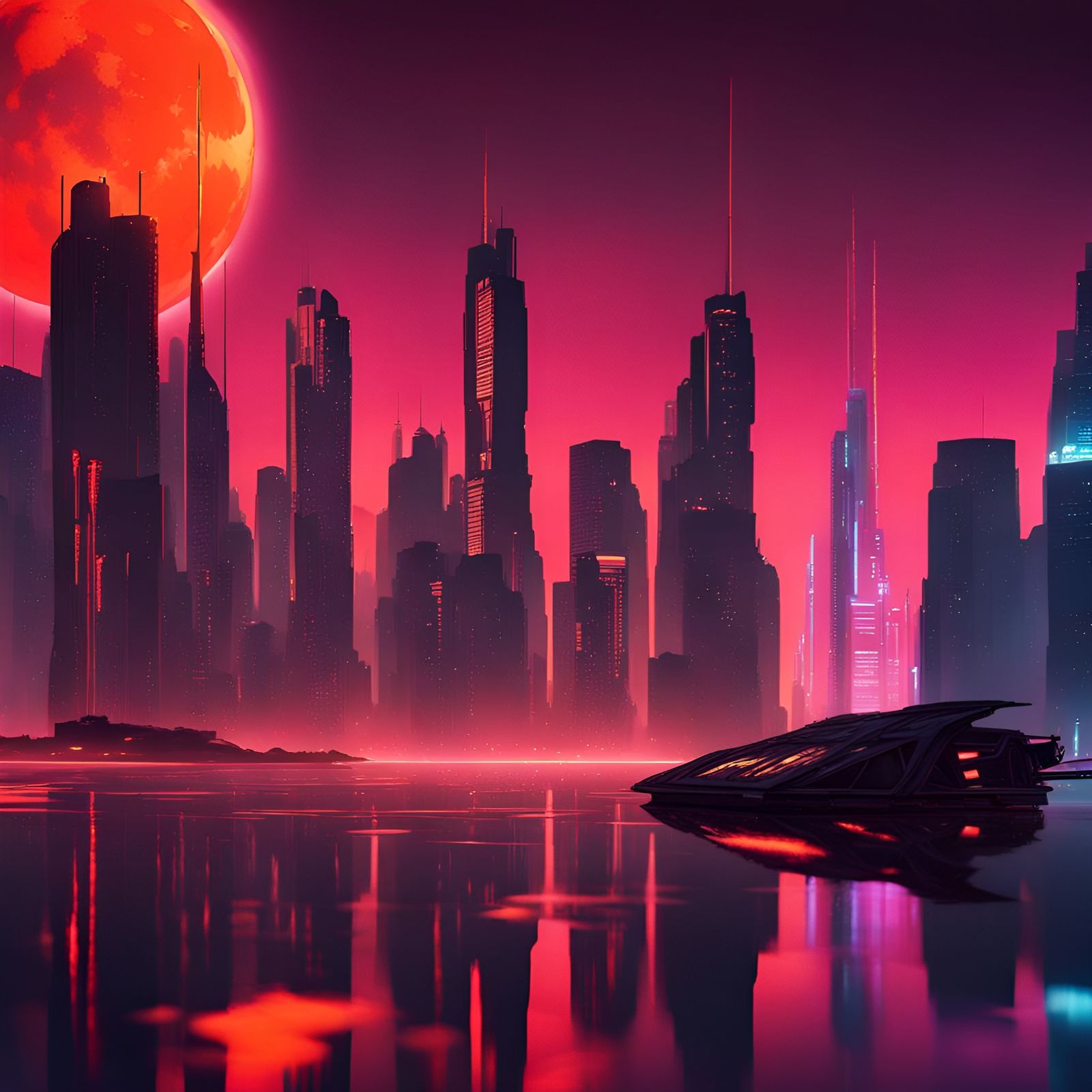 Skyline - AI Generated Artwork - NightCafe Creator