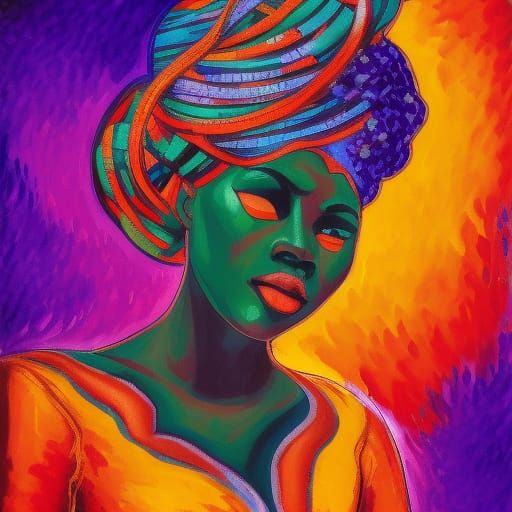 African Queen #27 - AI Generated Artwork - NightCafe Creator