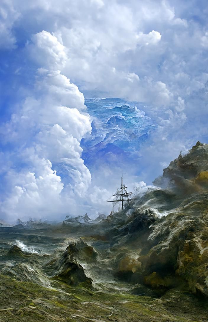 Stormy seas