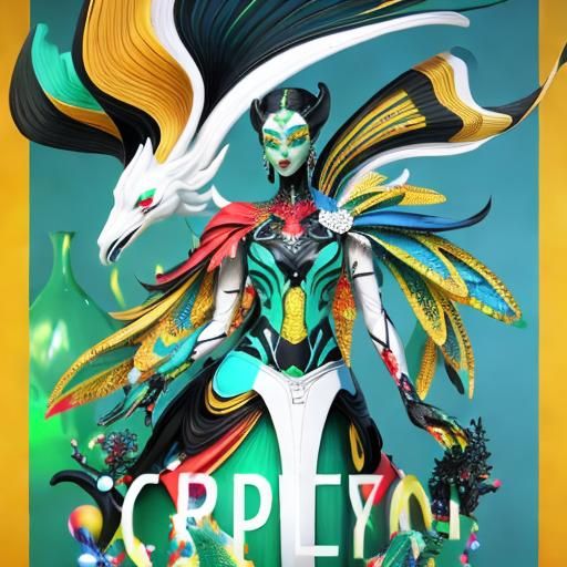 Psychedelic, Surrealistic, Weird, Beautiful, Elegant, Glamorous, Exciting, cgi, 3d, 8k, Solid, Shiny, Vibrant, Vivid, Photorealistic, Cinem...