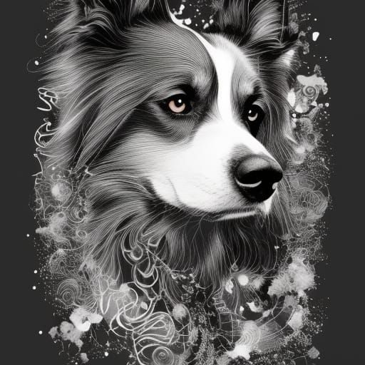 Border Collie - AI Generated Artwork - NightCafe Creator