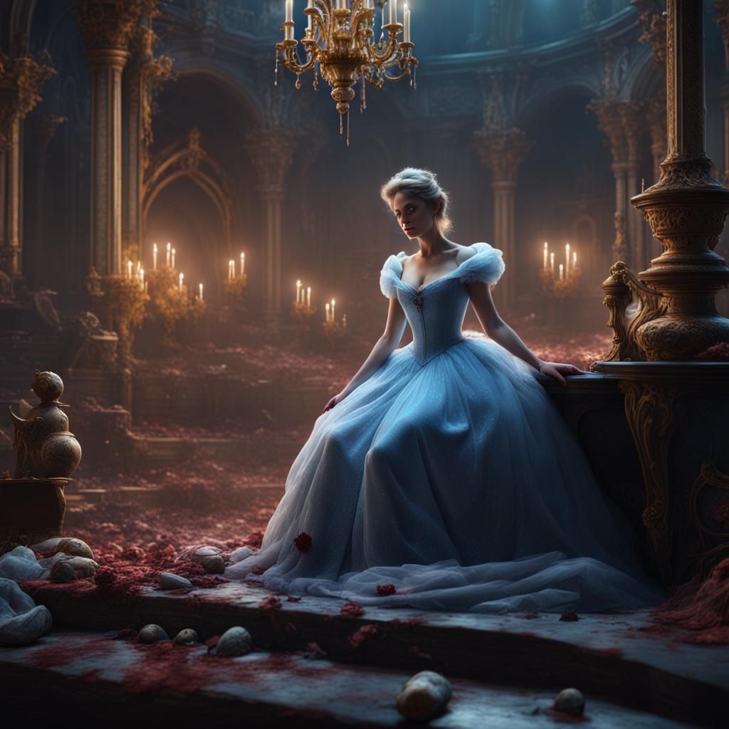 Cinderella dying - AI Generated Artwork - NightCafe Creator