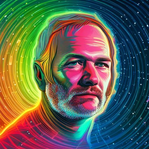 Timothy Leary In Space Ai Generated Artwork Nightcafe Creator