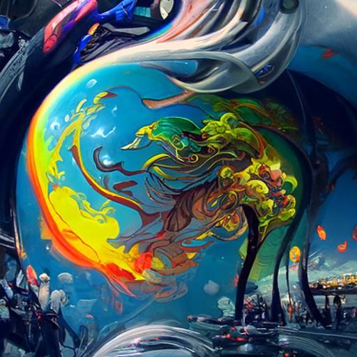 Earth, water, wind, fire by Android Jones: Japanese Art: Jam...