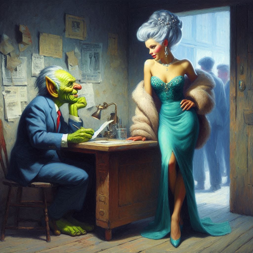 Fantasy Noir 11 "So, Doll Face, why does a dame like you nee...