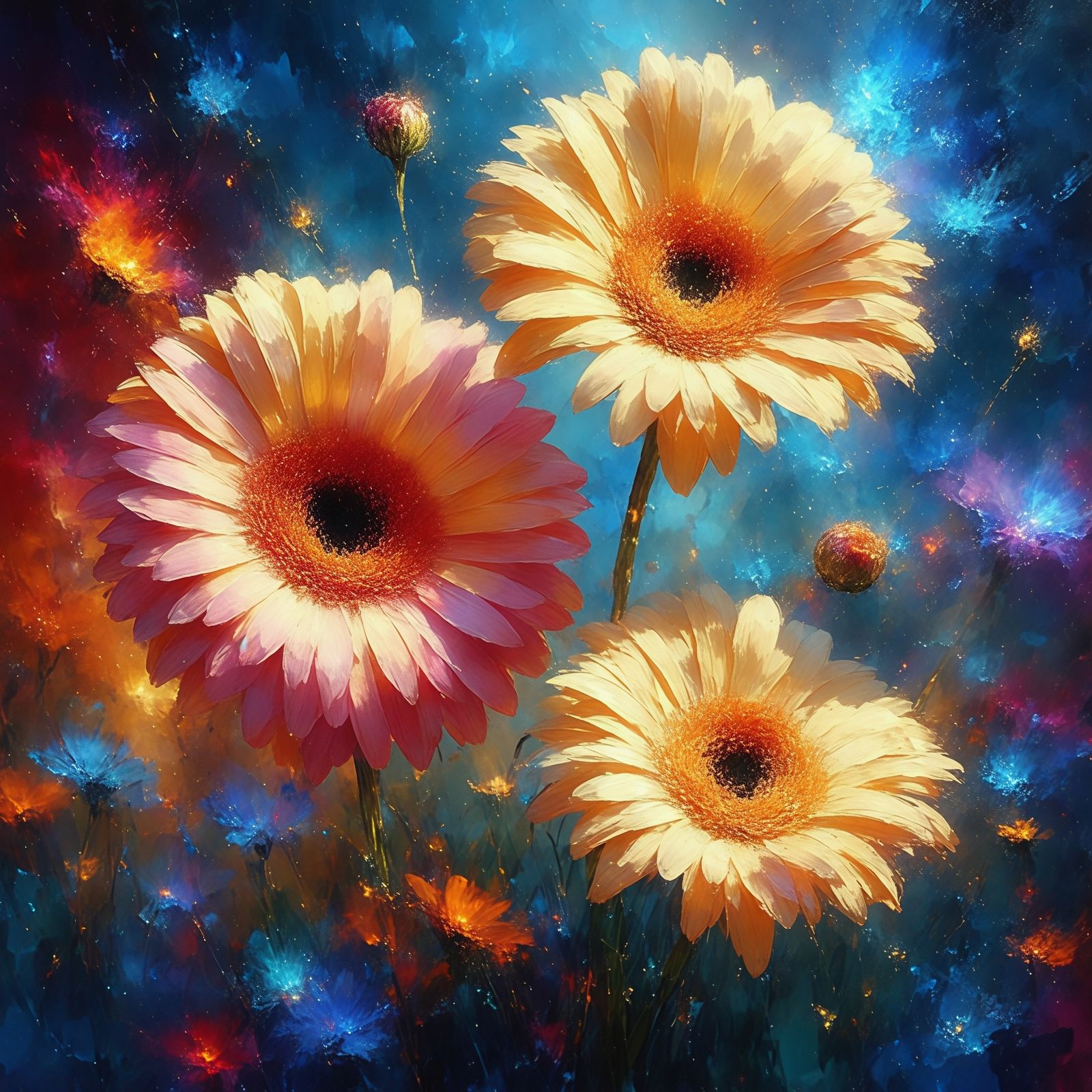 Fun with SD3.5 - Flowers!