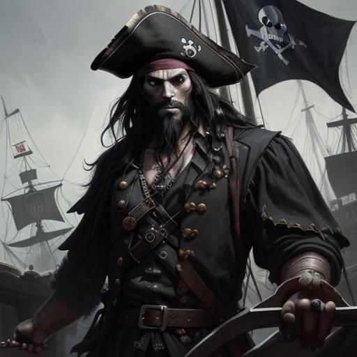 blackbeard the pirate - AI Generated Artwork - NightCafe Creator