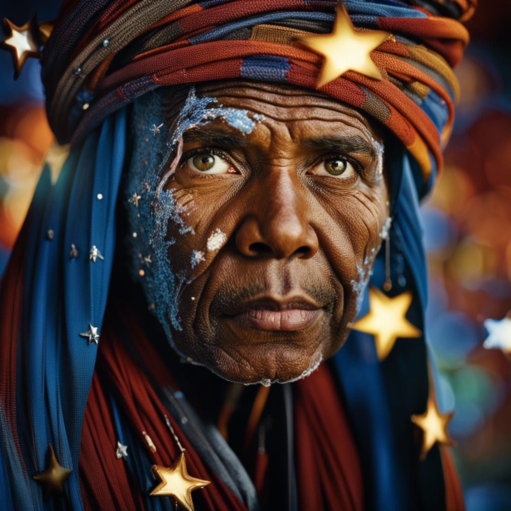 Star struck and beautiful Close-up portrait, color portrait,...