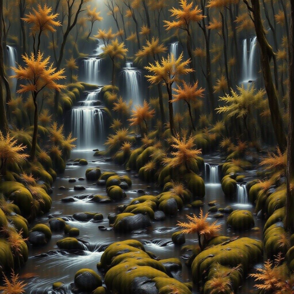 Gothic Prophet in Overgrowth, H.R. Giger Style