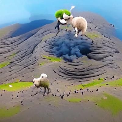 sheep dancing on a volcano unreal