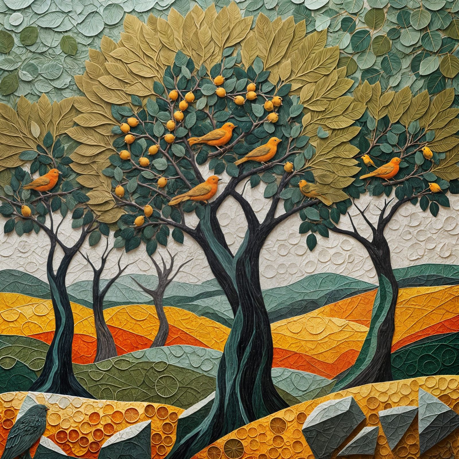 FALL DEPICTED BY A COLLAGE.  by @Bama