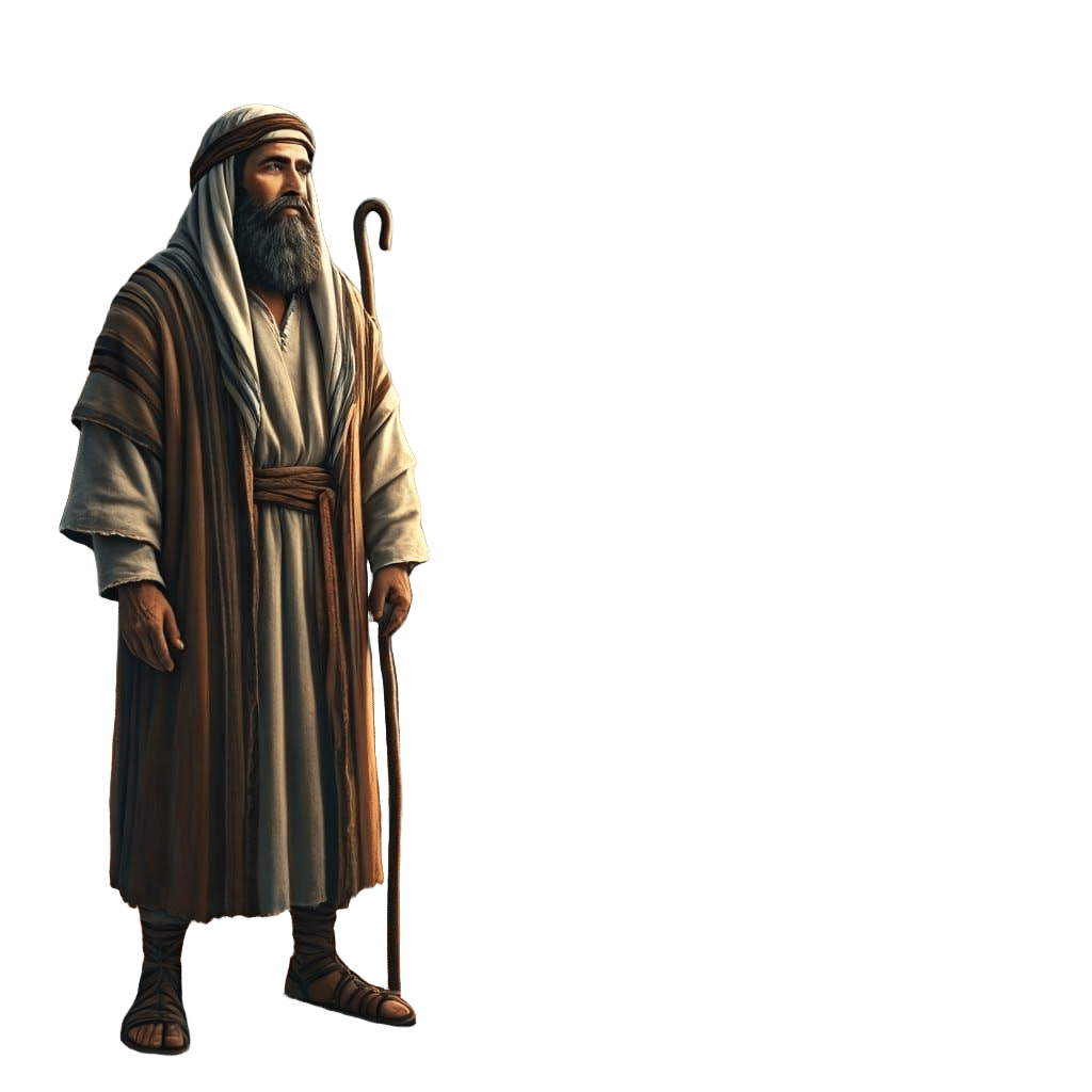 Ancient Shepherd in a Golden Light