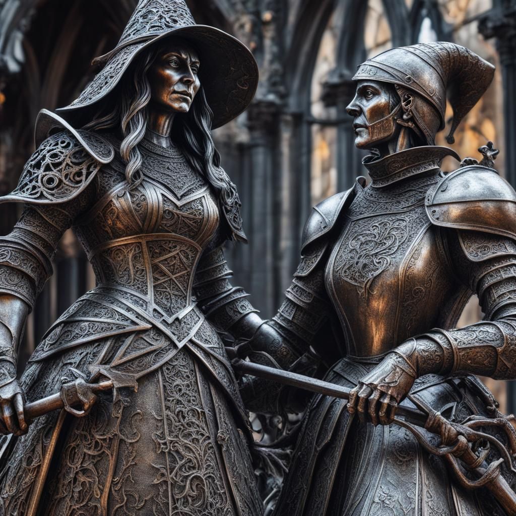 Witch Knight Sculptures   by @Keeg