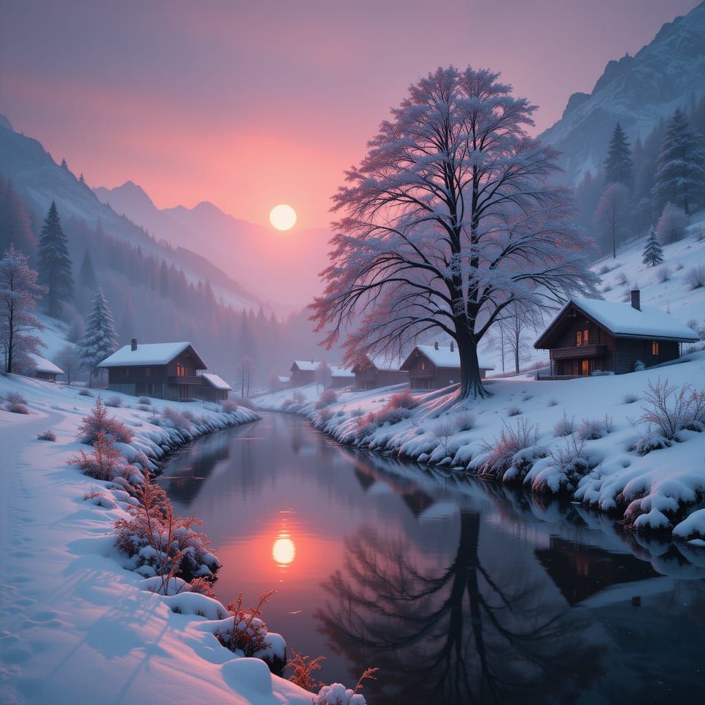 A Switzerland Mountain Winter