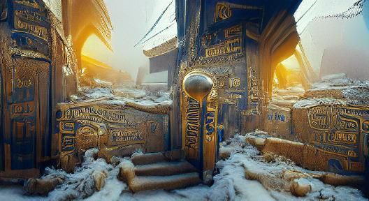 Gates to the tomb of Tutankhamun