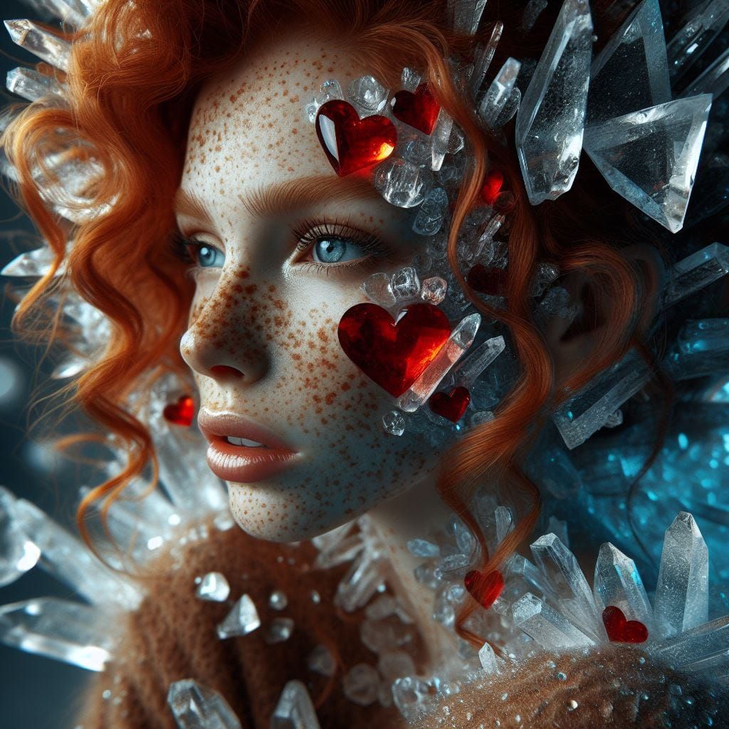Red-haired crystal