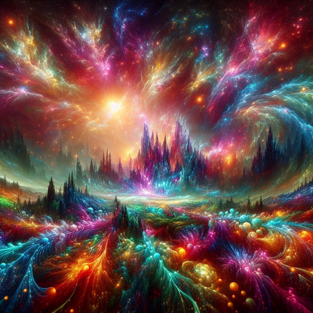 Vibrant Cosmiscape  by @Toadfrogsir