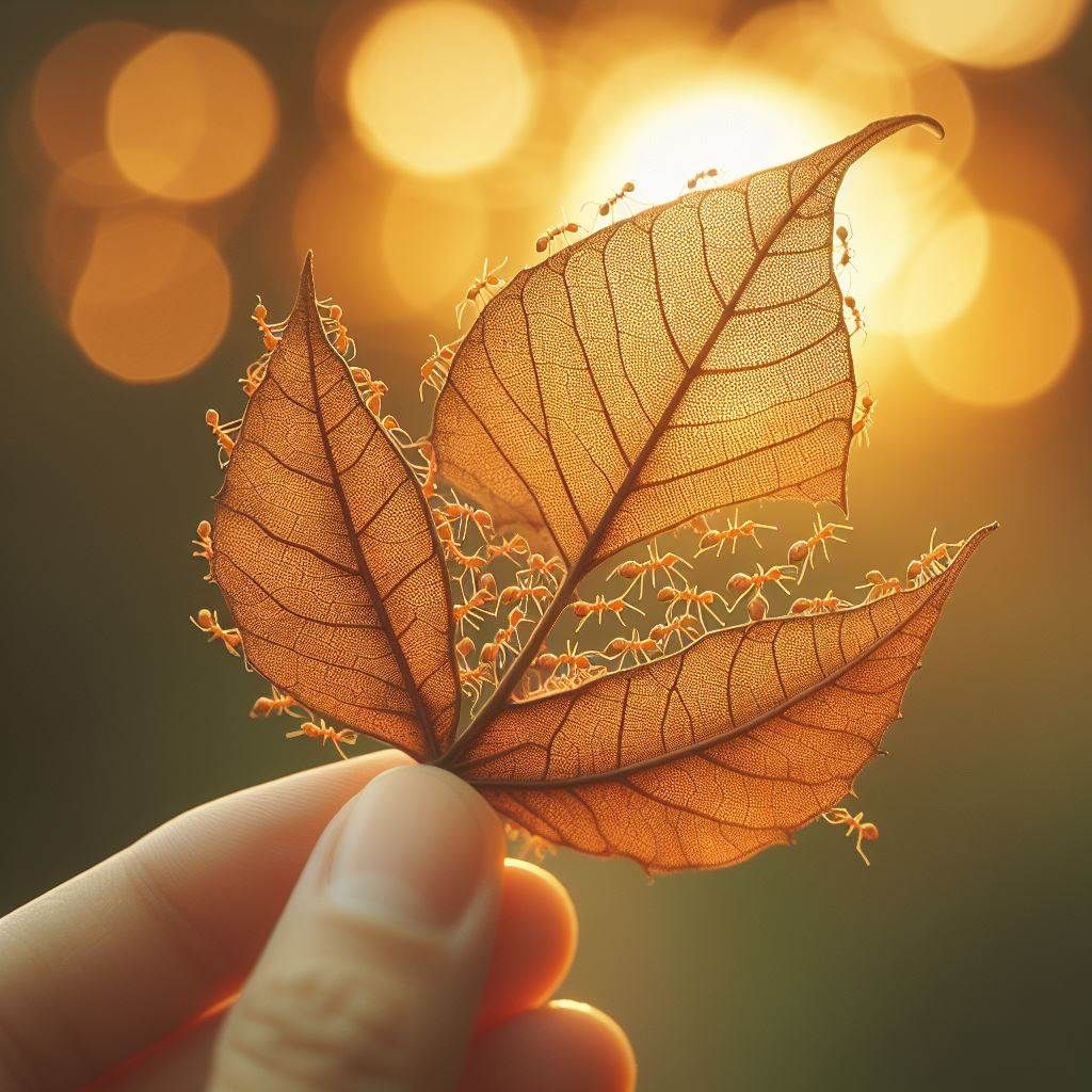 A world in a leaf