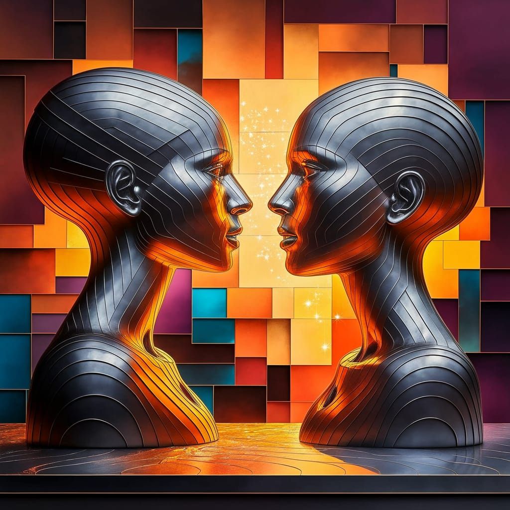 Cubist Steel Sculptures Convey Strength and Resilience