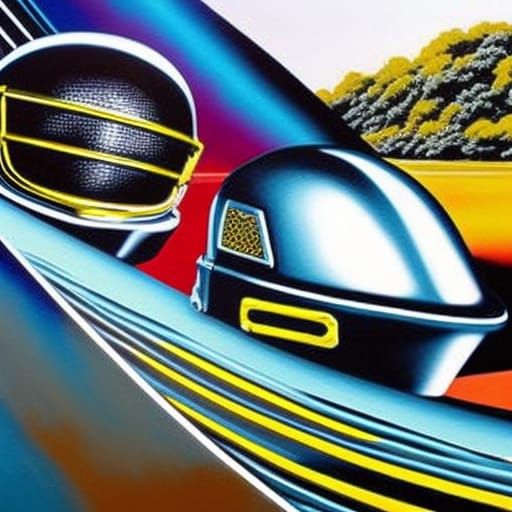 DAFT PUNK boat race - AI Generated Artwork - NightCafe Creator