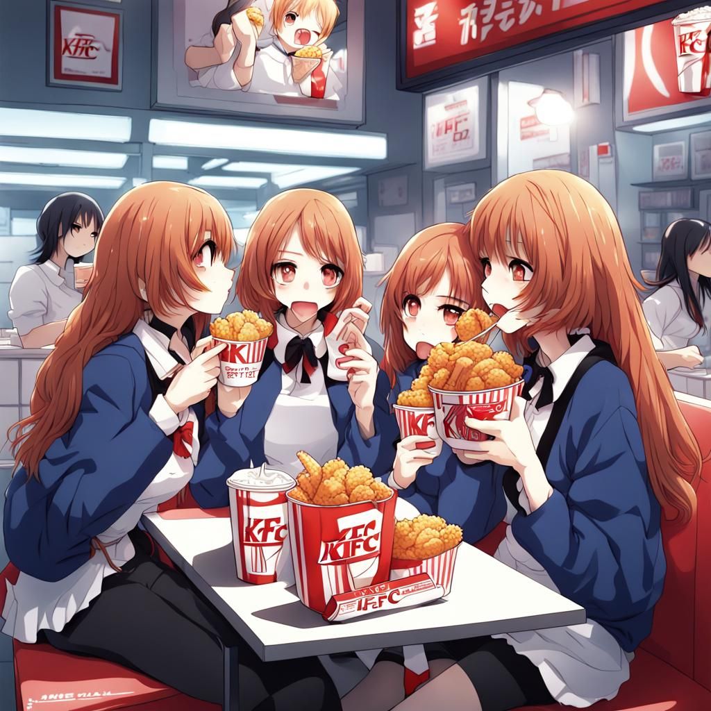 Download KFC Colonel Sanders Anime Wallpaper | Wallpapers.com