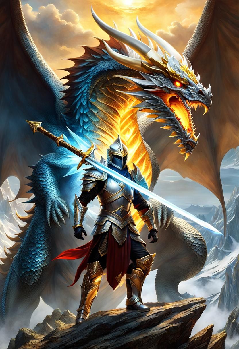 The Dragon Defender - AI Generated Artwork - NightCafe Creator