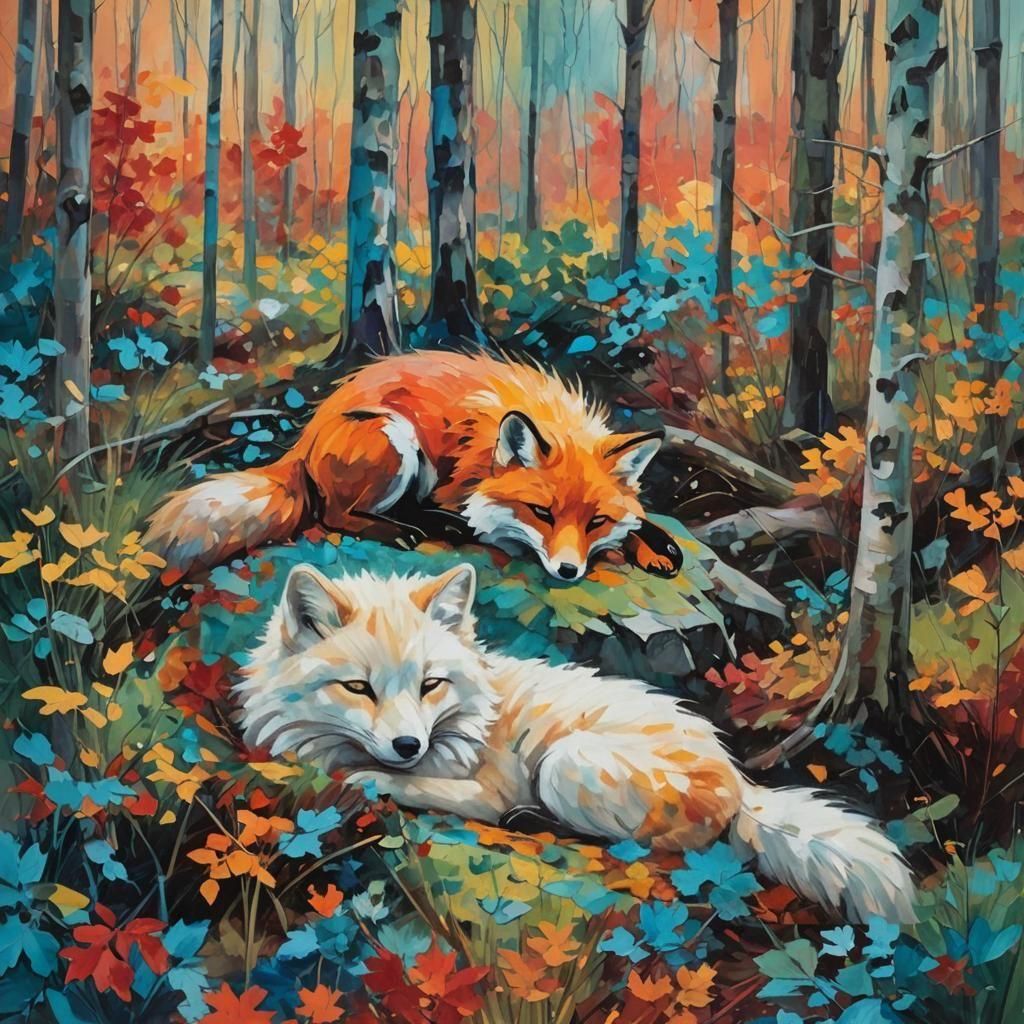 Sleepy Foxes