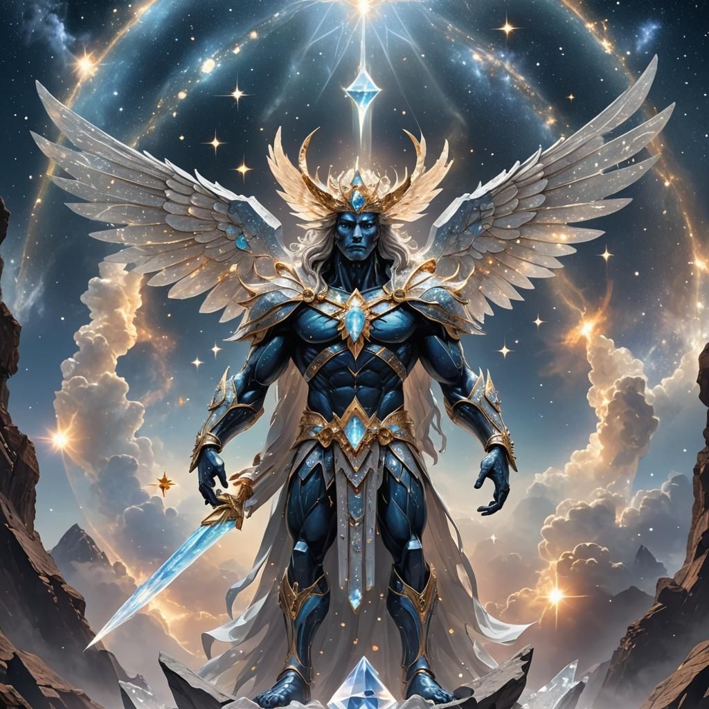 Amighty star metamorphic Crystal God of the cosmic constella...