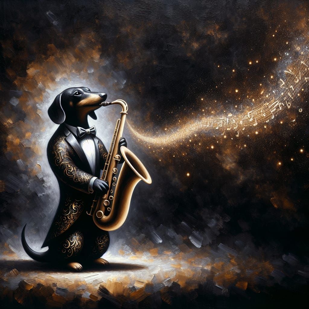 The Jazzy Dachshund  by @3LY