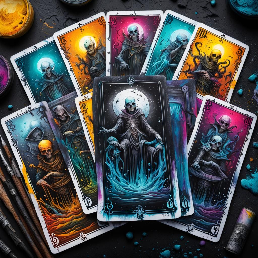 Morbid tarot cards   by @Gabriel