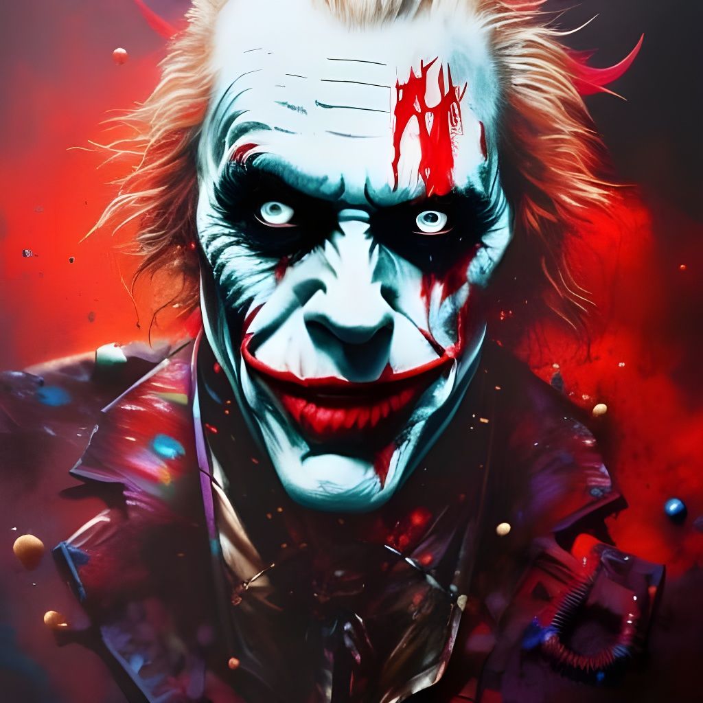 Richard Brake as The Joker - AI Generated Artwork - NightCafe Creator